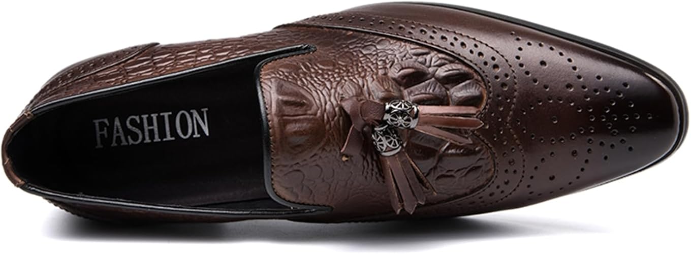 Amazon | WEWIN タッセルローファー ビジネスシューズ メンズ 本革 型